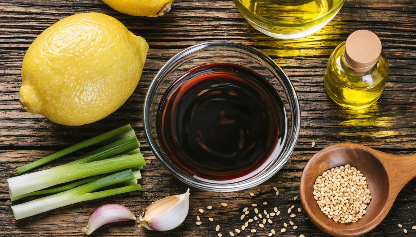 découvrez une recette express de vinaigrette à la sauce soja, simple à préparer et délicieusement savoureuse, idéale pour accompagner vos salades et plats asiatiques.