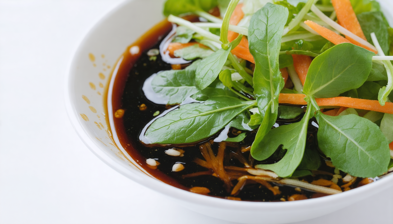 découvrez une recette express de vinaigrette à la sauce soja, simple et savoureuse, parfaite pour relever vos salades en un rien de temps.