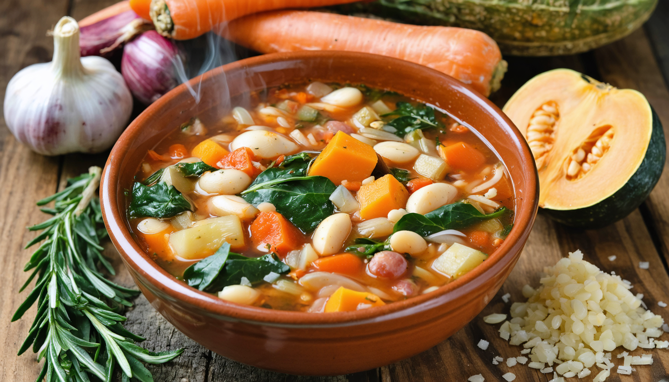 découvrez notre recette réconfortante de minestrone aux légumes d’hiver savoureux, parfaite pour réchauffer vos soirées avec des saveurs riches et naturelles.