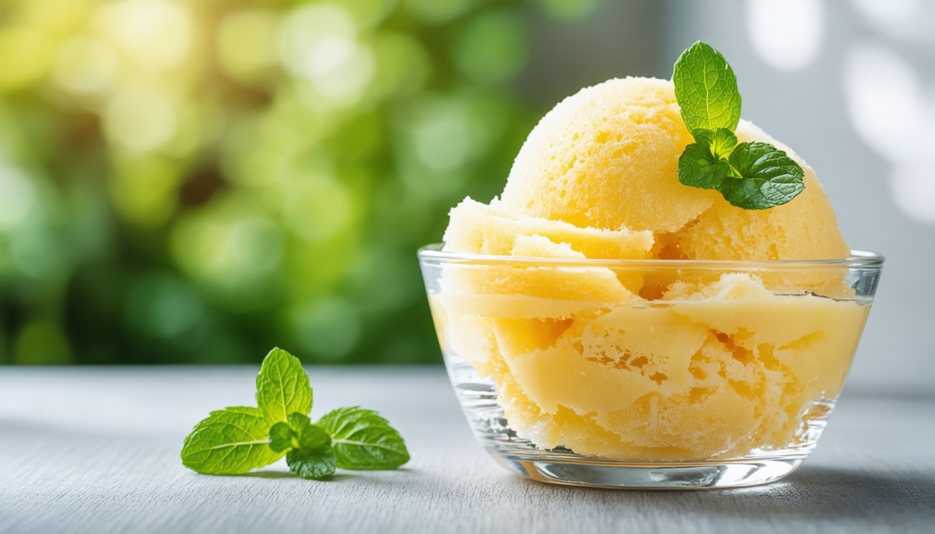 savourez la fraîcheur du sorbet melon-menthe prêt en seulement 2 minutes. une pause désaltérante rapide et facile pour vous rafraîchir à tout moment.