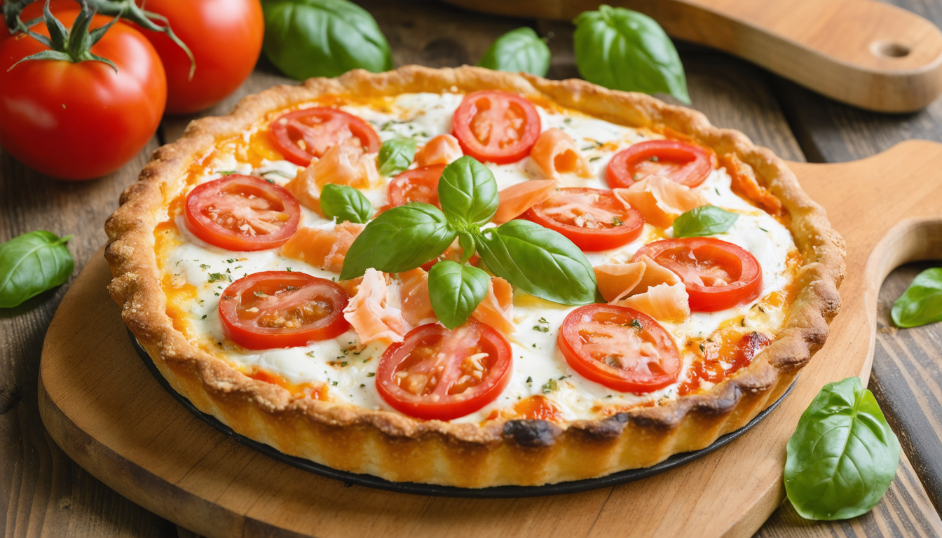 découvrez notre recette rapide et savoureuse de tarte à la tomate, thon et mozzarella. un délice maison prêt en un rien de temps pour régaler toute la famille !
