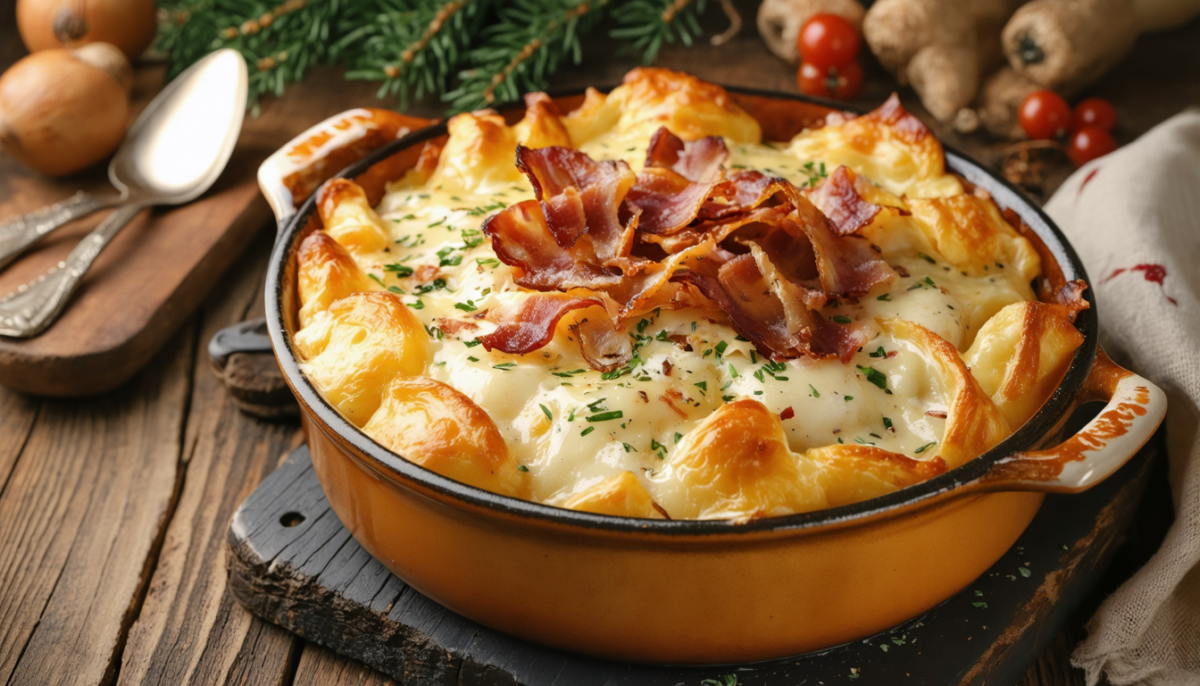 découvrez notre tartiflette revisitée au fromage bleu, une explosion de saveurs originales et gourmandes qui ravira vos papilles.