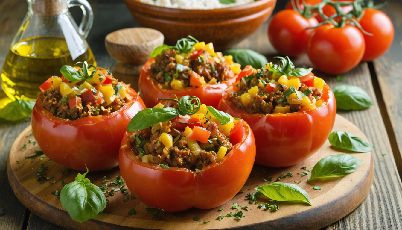 découvrez la recette traditionnelle de grand-mère des tomates farcies légères et savoureuses, parfaite pour un été gourmand et plein de fraîcheur.