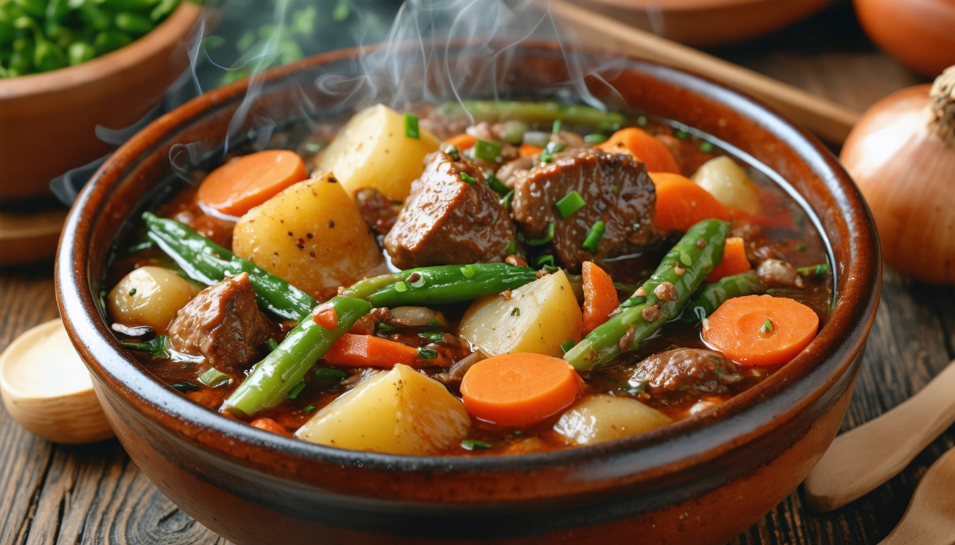 découvrez notre recette de veau mijoté aux légumes, un plat classique et réconfortant aux saveurs authentiques, parfait pour un repas chaleureux en famille.