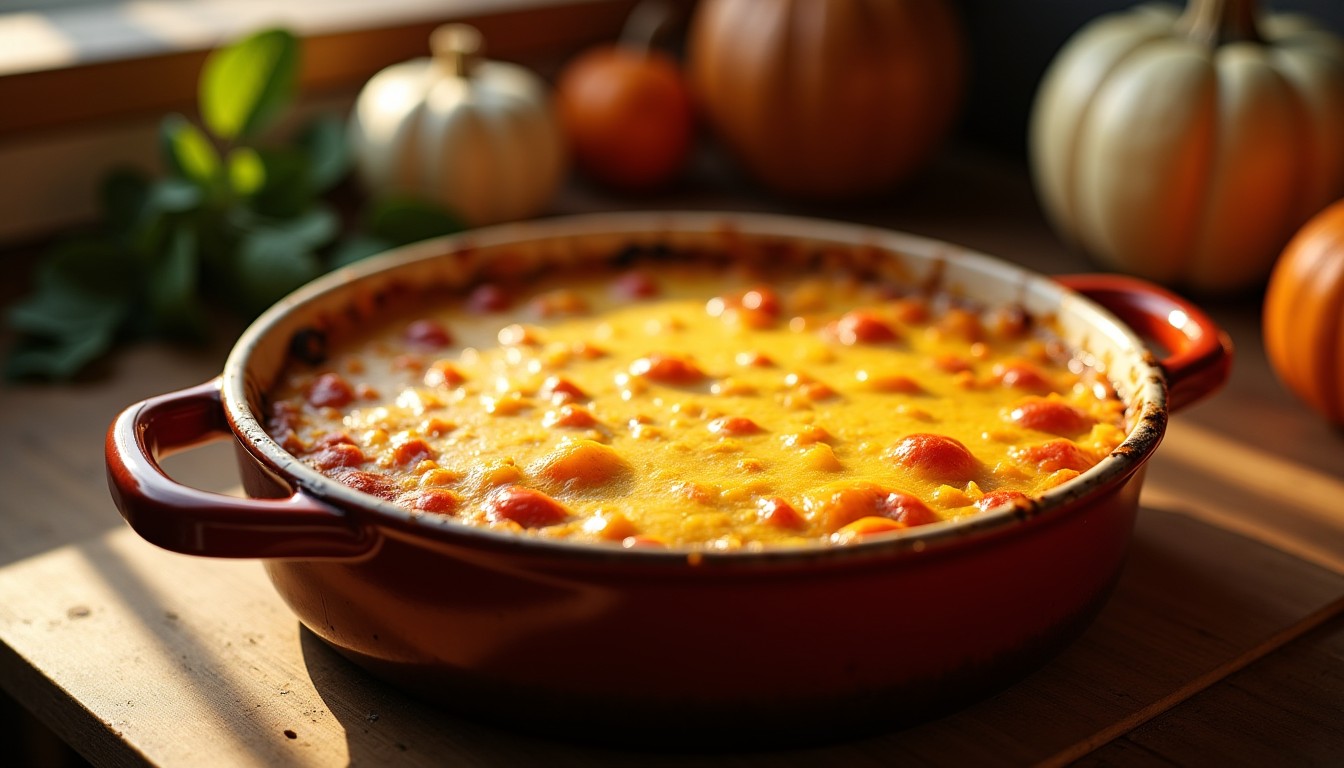 Délicieux gratin de potimarron fondant au fromage savoureux