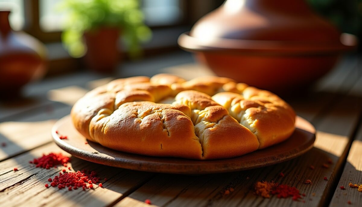 Khobz Tajine Algérien à la Saliha : Découvrez le pain traditionnel aux saveurs authentiques