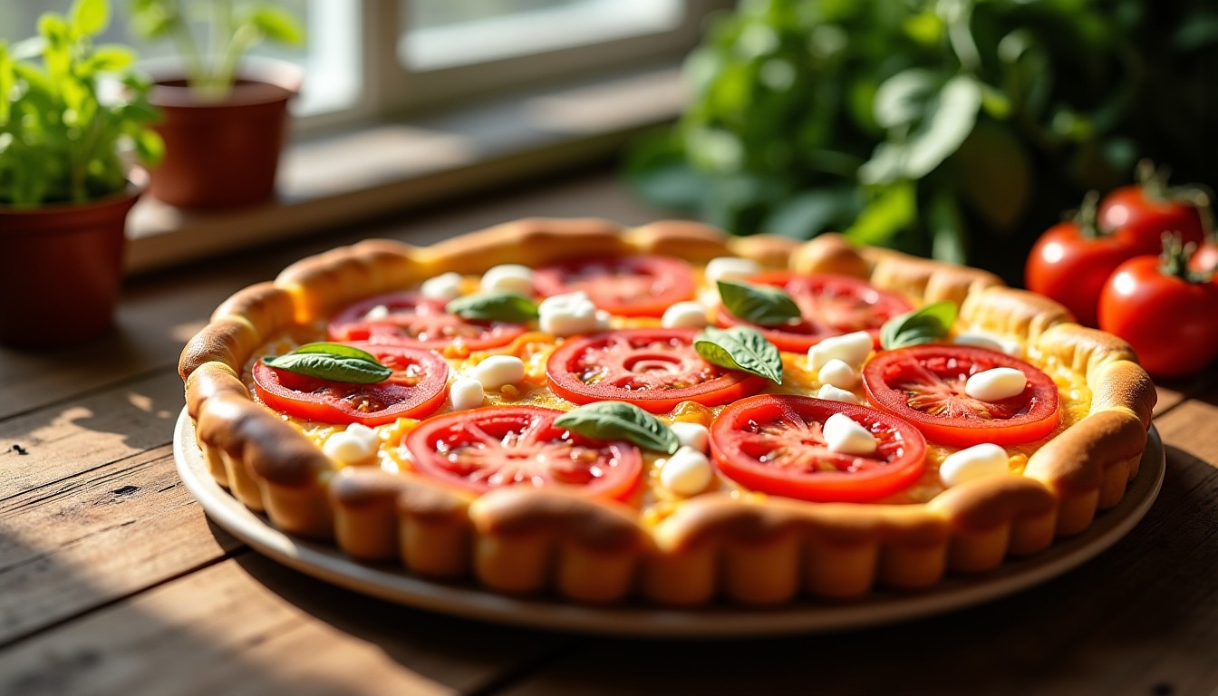 Tarte express à la tomate, thon et mozzarella : savourez un délice maison en un rien de temps !