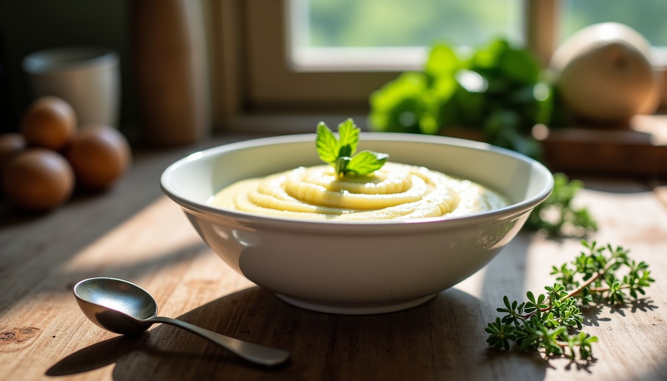 Purée onctueuse de céleri-rave à la crème : une recette simple et savoureuse