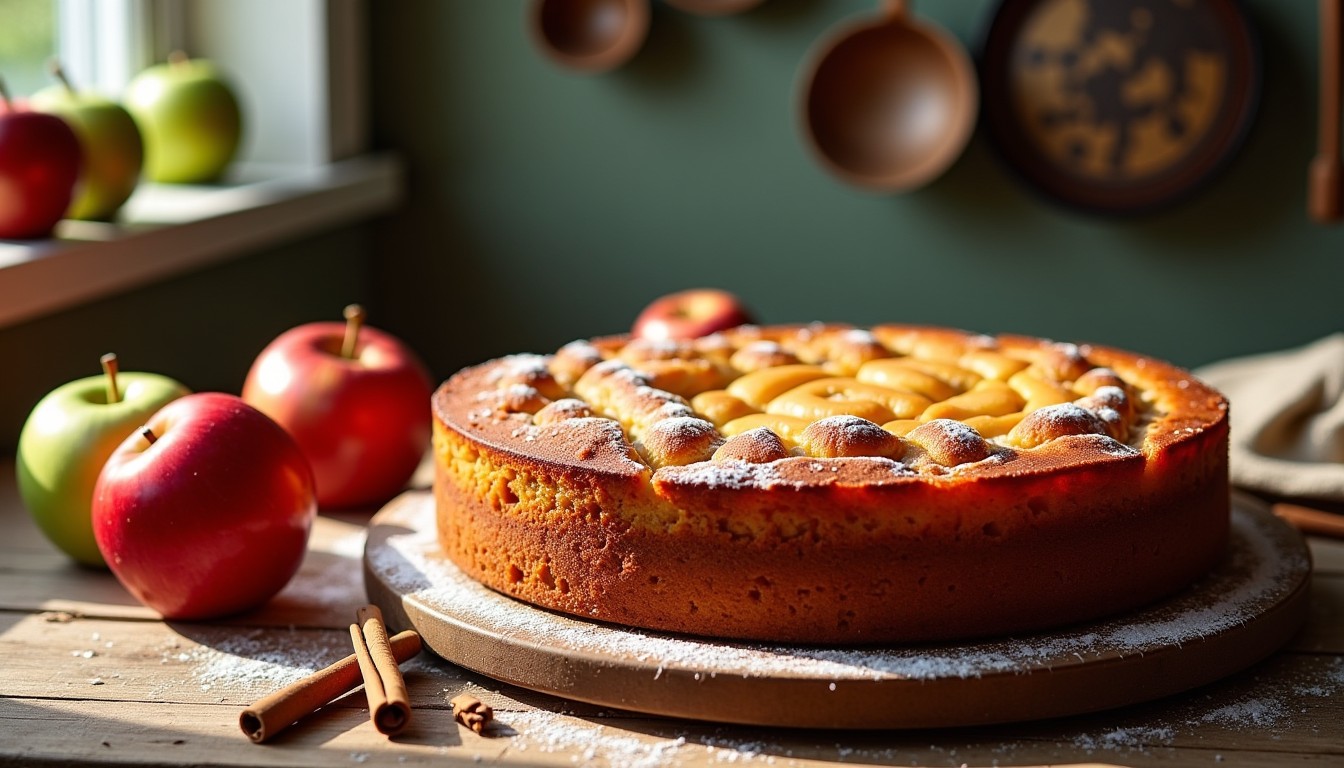 Délicieux gâteau aux pommes sans œufs : une recette simple et gourmande à essayer
