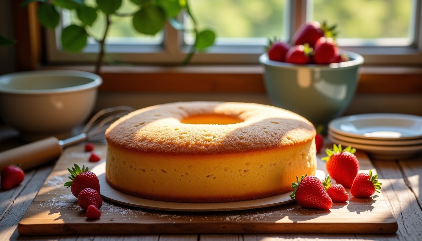 La génoise ultra moelleuse : la base parfaite pour un fraisier irrésistible