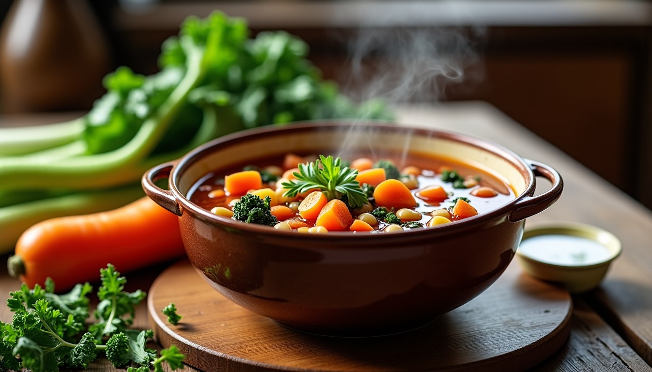 Recette réconfortante : Minestrone aux légumes d’hiver savoureux